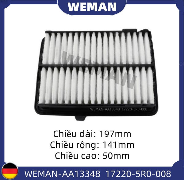 WEMAN Lọc gió AA13348 Honda CITY JAZZ