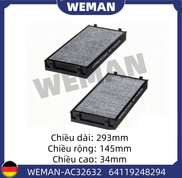 WEMAN Lọc gió điều hòa AC32632