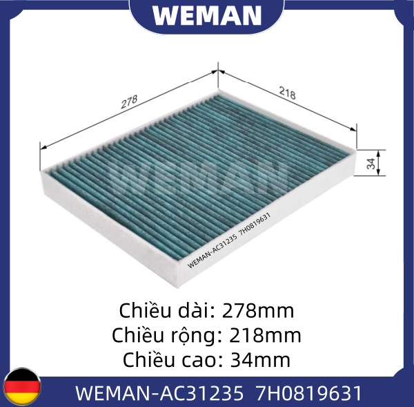 WEMAN Lọc gió điều hòa AC31235