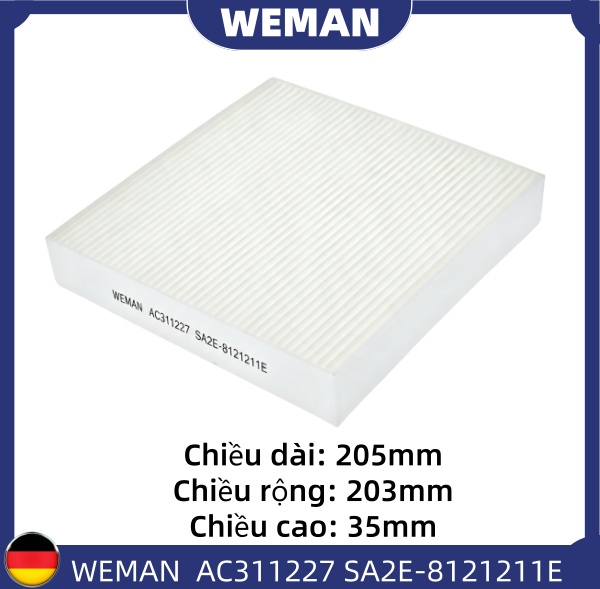 WEMAN Lọc gió điều hòa AC311227