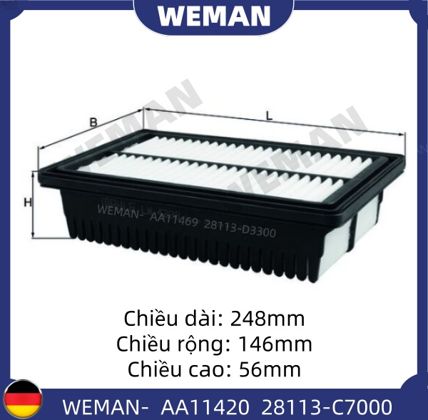 WEMAN Lọc gió AA11420