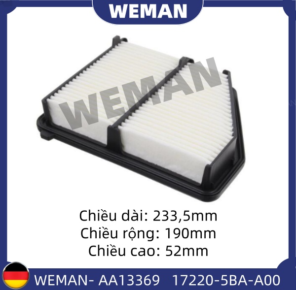 WEMAN Lọc gió AA13369 Honda CiViC
