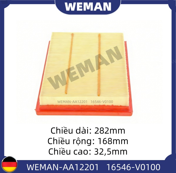 WEMAN Lọc gió AA12201 Nissan sunny TEANA