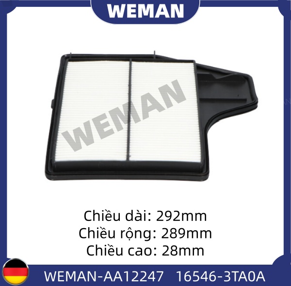 WEMAN Lọc gió AA12247 Nissan TEANA