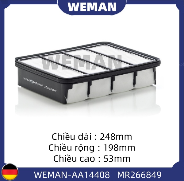 WEMAN Lọc gió AA14408 Ford Everest Ranger