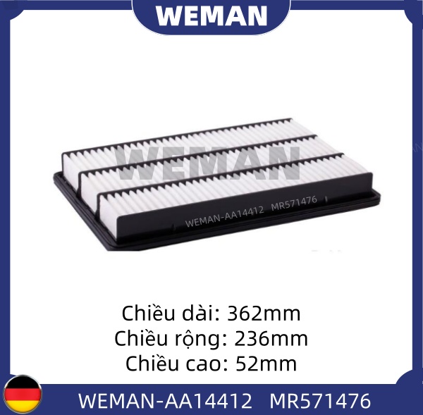 WEMAN Lọc gió AA14412 Mitsubishi Pajero