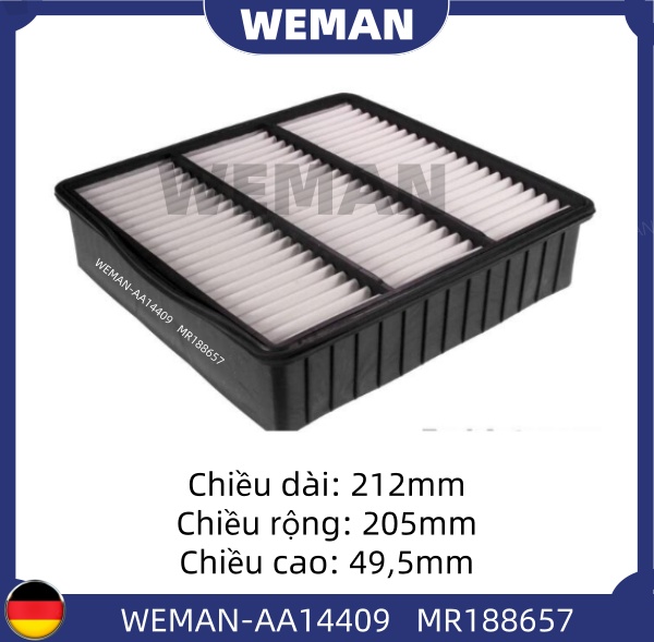 WEMAN Lọc gió AA14409 Mitsubishi Outlander