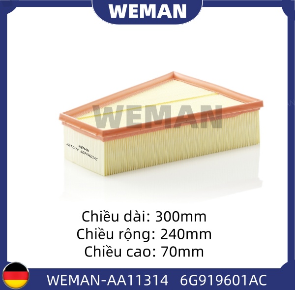 WEMAN Lọc gió AA11314 Ford MONDEO