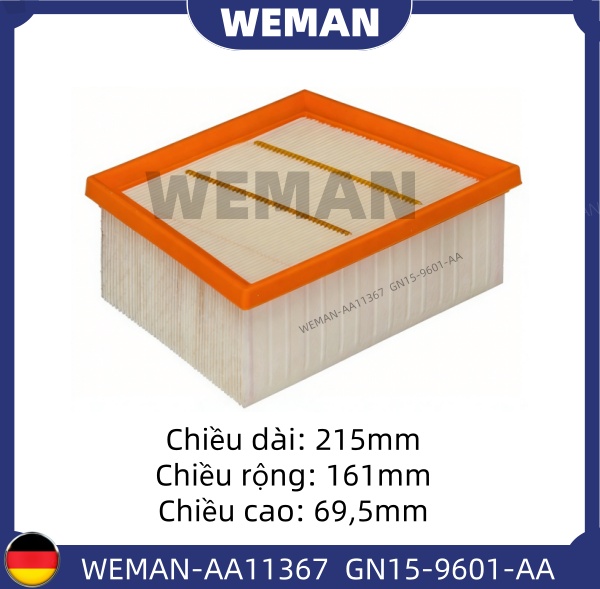 WEMAN Lọc gió AA11367 Ford FIESTA