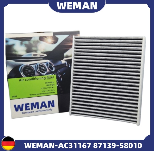 WEMAN Lọc gió điều hòa AC31167 Toyota Altis Rav4 Camry Alphard OEM 87139-58010 WEMAN Lọc gió điều hòa AC31167 Toyota Altis Rav4 Camry Alphard