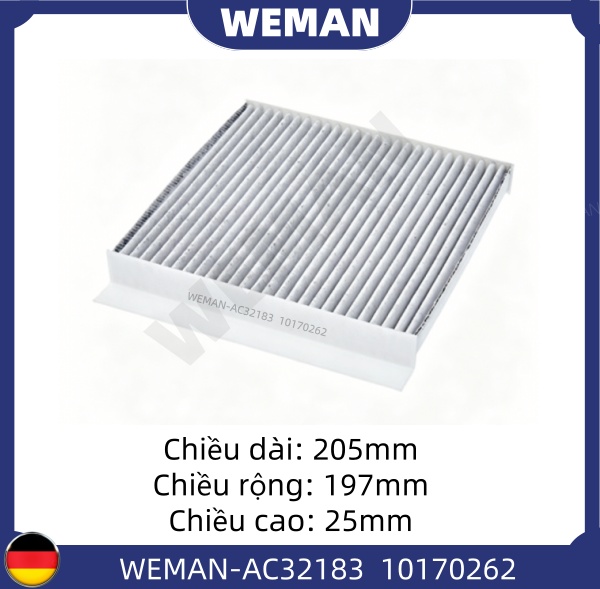 WEMAN Lọc gió điều hòa AC32183 MG-GS MG5 MG-HS