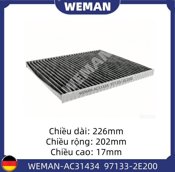 WEMAN Lọc gió điều hòa AC31434 FORTE Elantra CARENS Carens