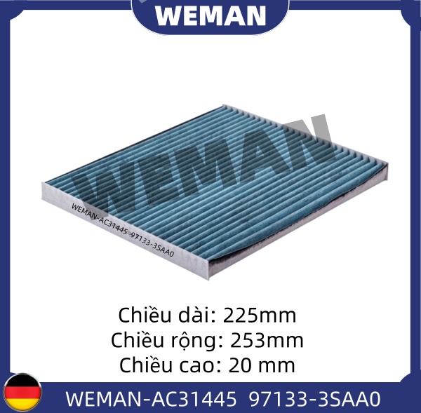 WEMAN Lọc gió điều hòa AC31445 Optima Accetn Sedona Accent