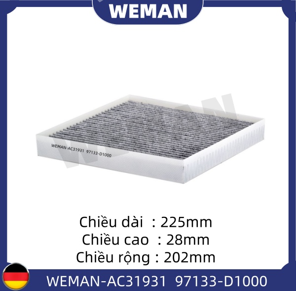 WEMAN Lọc gió điều hòa AC31931 Optima Accetn CARENS Carens