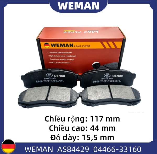WEMAN Má phanh AS84429 Toyota Land Cruiser