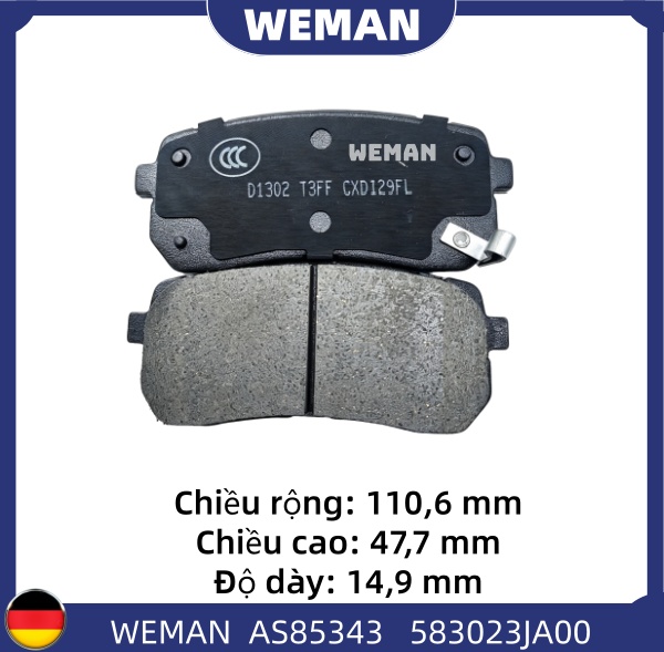 WEMAN Má phanh AS85343