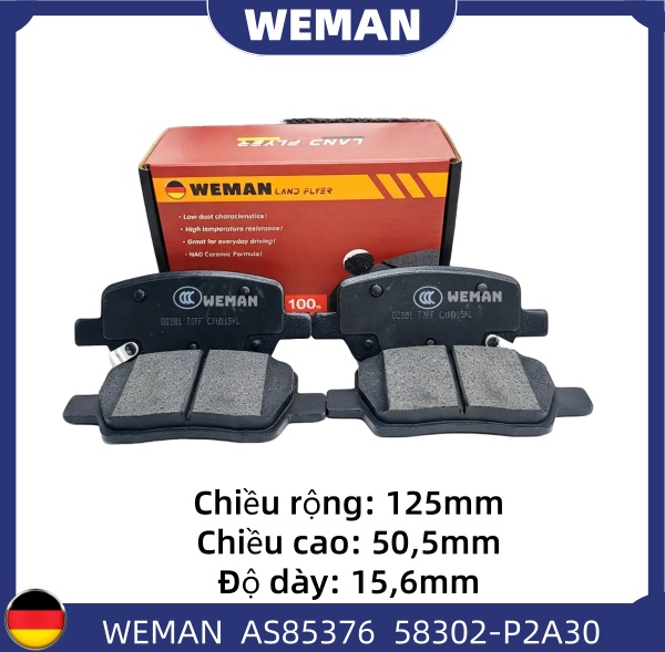 WEMAN Má phanh AS85376 OEM 58302-P2A30 WEMAN Má phanh AS85376