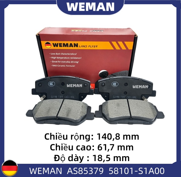 WEMAN Má phanh AS85379 HYUNDAI/KIA Santafe