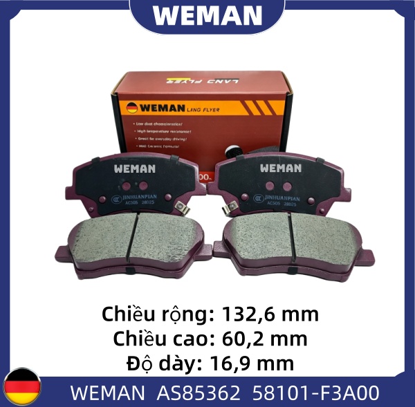 WEMAN Má phanh AS85362 HYUNDAI/KIA Elantra