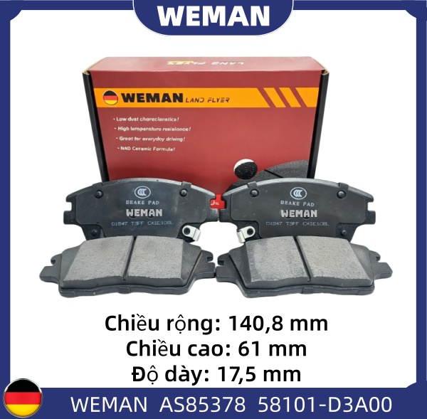 WEMAN Má phanh AS85378 HYUNDAI/KIA Tucson Sportage