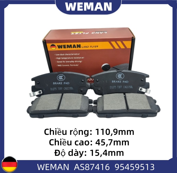 WEMAN Má phanh AS87416 Chev*olet/DAE*OO CAPTIVA