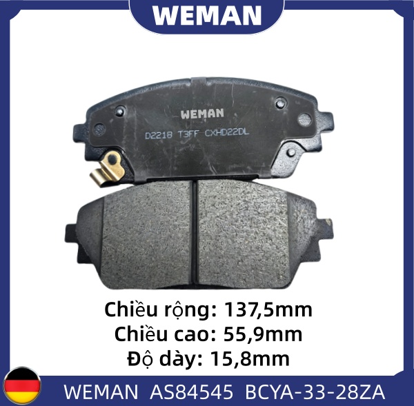 WEMAN Má phanh AS84545 Ma*da Mazda CX-30 Mazda 3