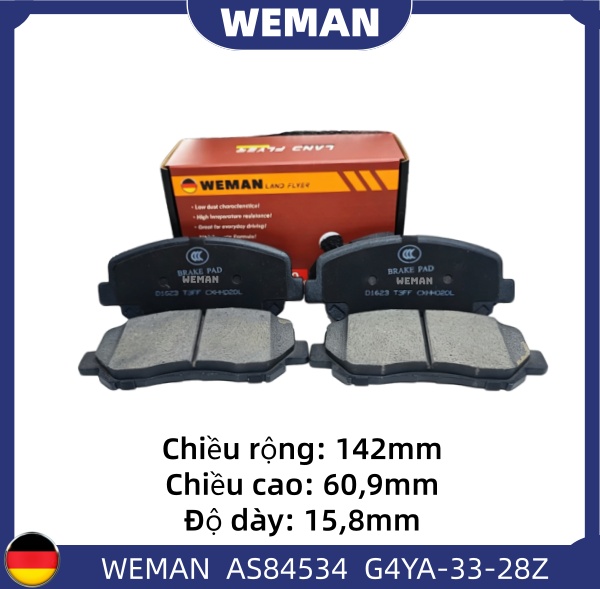 WEMAN Má phanh AS84534 Ma*da Mazda CX-5