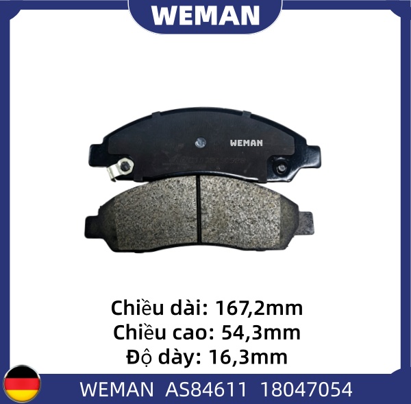 WEMAN Má phanh AS84611 Is*zu D-Max