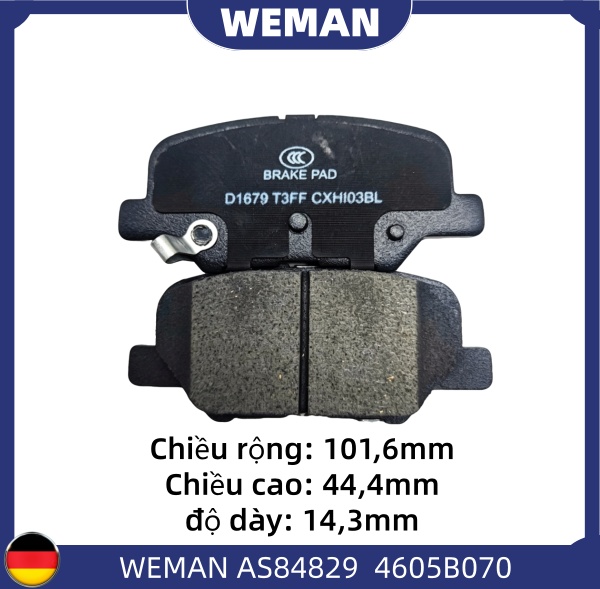 WEMAN Má phanh AS84829 Ma*da Mazda 6 Outlander