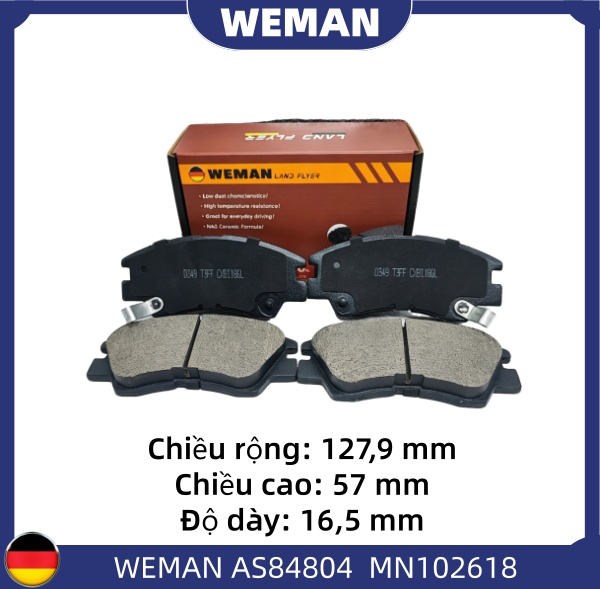 WEMAN Má phanh AS84804 Mitsu*ishi Pajero
