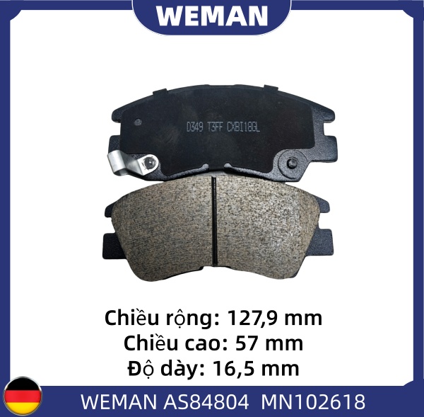 WEMAN Má phanh AS84804 Mitsu*ishi Pajero