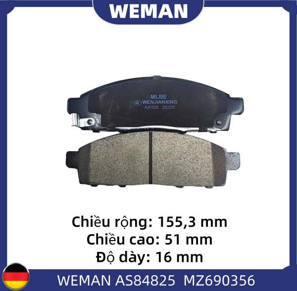 WEMAN Má phanh AS84825