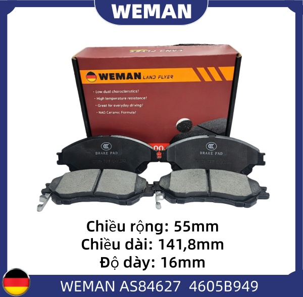 WEMAN Má phanh AS84627 Mitsu*ishi XPANDER