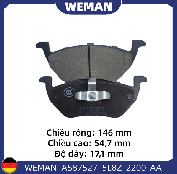 WEMAN Má phanh AS87527 For-d Escape