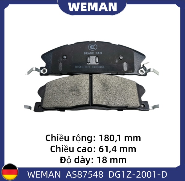 WEMAN Má phanh AS87548 For-d EXPLOREN
