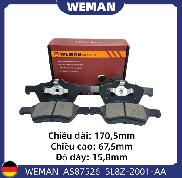 WEMAN Má phanh AS87526 For-d Escape