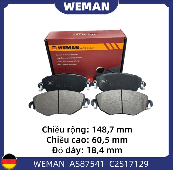 WEMAN Má phanh AS87541 For-d MONDEO OEM 1121894 WEMAN Má phanh AS87541 For-d MONDEO