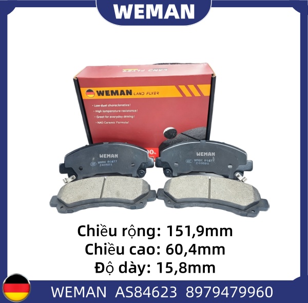 WEMAN Má phanh AS84623 Is*zu D-Max Colorado