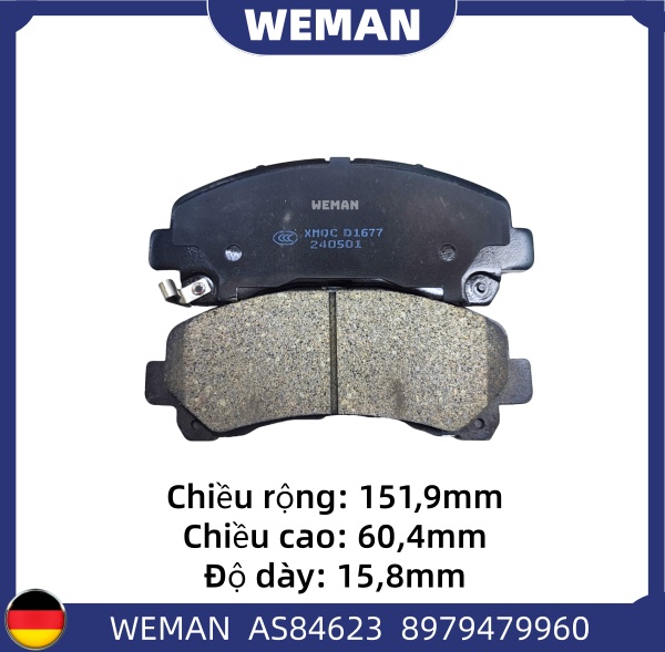 WEMAN Má phanh AS84623 Is*zu D-Max Colorado