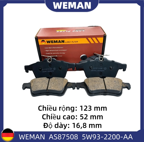 WEMAN Má phanh AS87508 For-d FOCUS ECOSPORT Mazda 3