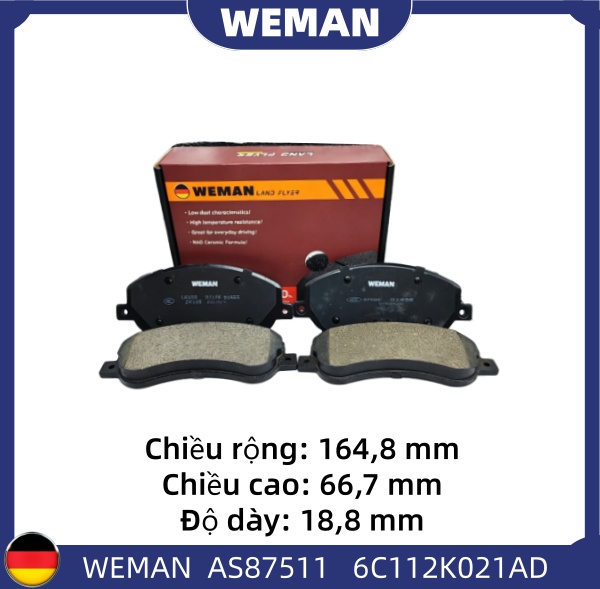 WEMAN Má phanh AS87511 For-d TRANSIT