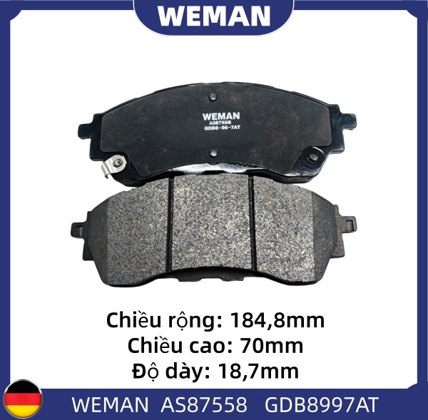 WEMAN Má phanh AS87558 For-d Everest