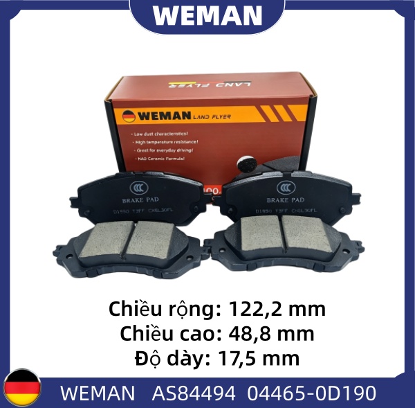 WEMAN Má phanh AS84494 Toy*ta Vios