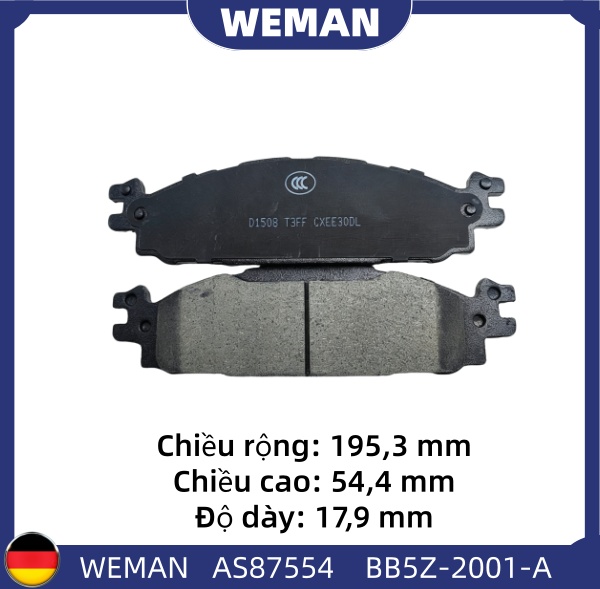 WEMAN Má phanh AS87554 For-d EXPLOREN